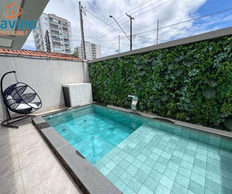 1499milhao - SOBRADO 3 SUITES PISCINA ESPAÇO GOURMET - VENDIDO MOBILIADO PORTEIRA FECHADA LADO PRAIA