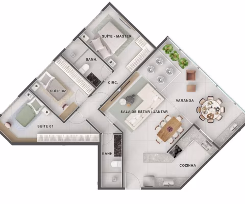 Apartamento em Jardim da Penha - Vitória ES
