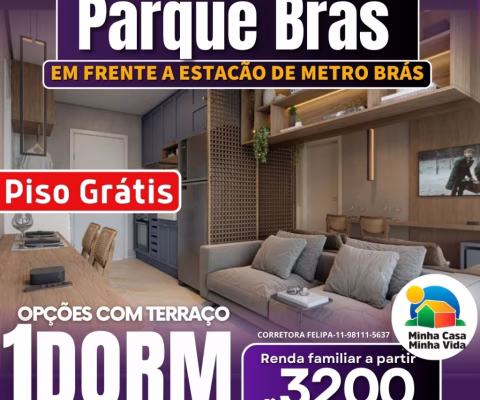 Apartamentos com 1 Dormitório ao lado do Metrô Brás