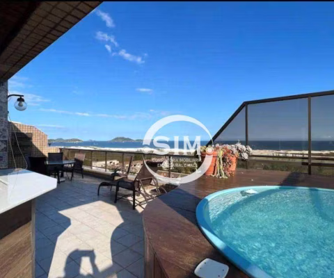 Cobertura com 4 dormitórios, 400 m² - venda por R$ 1.650.000,00 ou aluguel por R$ 7.560,00/mês - Braga - Cabo Frio/RJ