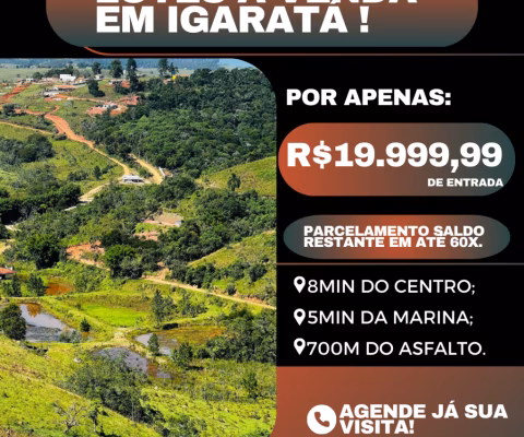 APROVEITE: LOTES DE 600M² EM IGARATÁ A PREÇOS IMPERDÍVEIS E CONDIÇÕES ESPECIAIS.