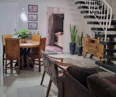 Sobrado com 2 dormitórios à venda, Vila Santa Maria,  Americana/SP, 86 m², AT 111 m², 2 vagas, rico em armários. área gourmet com churrasqueira.