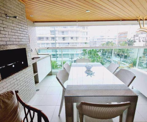 Apartamento com 3 dormitórios para alugar, 128 m² por R$ 3.500/dia - Riviera - Módulo 8 - Bertioga/SP