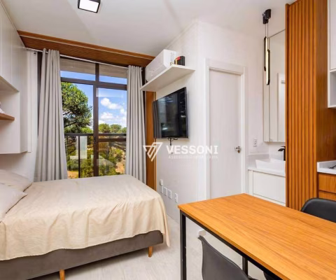 Studio com 1 dormitório, em condomínio clube, à venda por R$ 376.000 - Mossunguê - Curitiba/PR