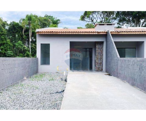 CASA TÉRREA NOVA, COM 2 DORMITÓRIOS A 8OO m do MAR – BALNEÁRIO DA ALVORADA – ITAPOÁ/SC