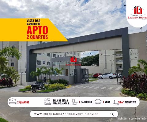 Vista das Mangueiras, apartamento 2 quartos disponivel locação