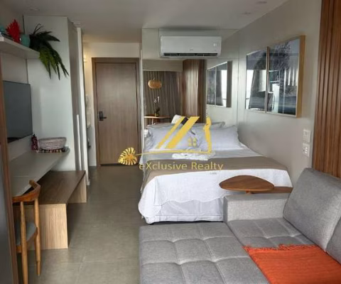 Aluguel de studio mobiliado, andar alto, com vista mar. 27m2. Alive Corredor da Vitória. Prédio com uma ótima infraestrutura de lazer. Vaga rotativa