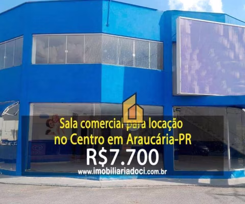Sala comercial para locação no Centro em Araucária-PR  - Locação por R$7.700,00