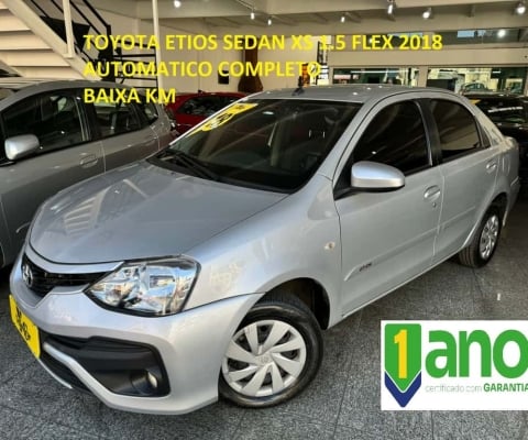 TOYOTA ETIOS XS Sedan 1.5 Flex 16V 4p Aut.