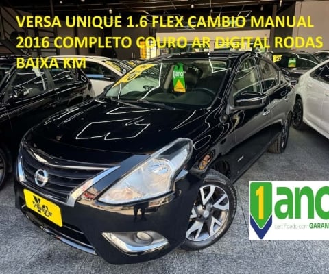 NISSAN VERSA UNIQUE 1.6 16V Flex 4p Mec.