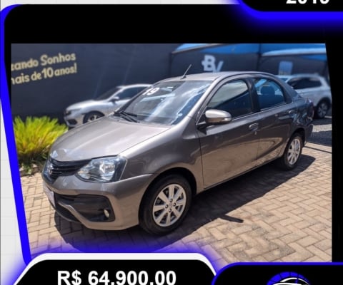 ETIOS SEDAN 1.5 FLEX X PLUS AUTOMÁTICO 2019