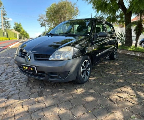 Renault Clio 1.0  - Preta - 2010/2011