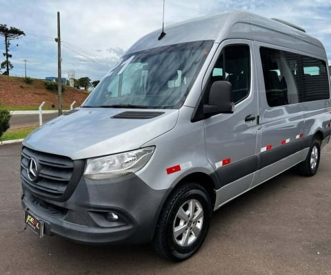 Mercedes-Benz Sprinter CDI 416 Teto Alto Luxo 16 Lugares - Prata - 2021/2022