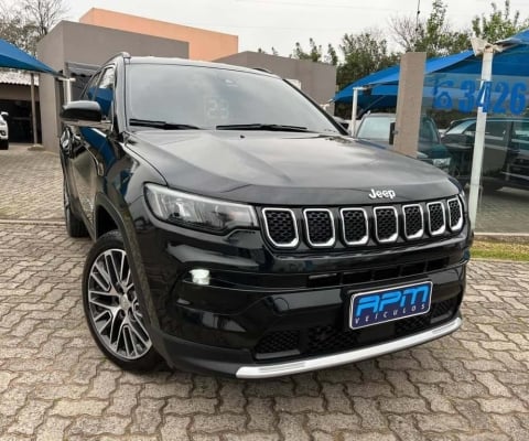 Jeep Compass LIMITED T270 1.3 TB 4x2 Flex Aut  - Preta - 2023/2023