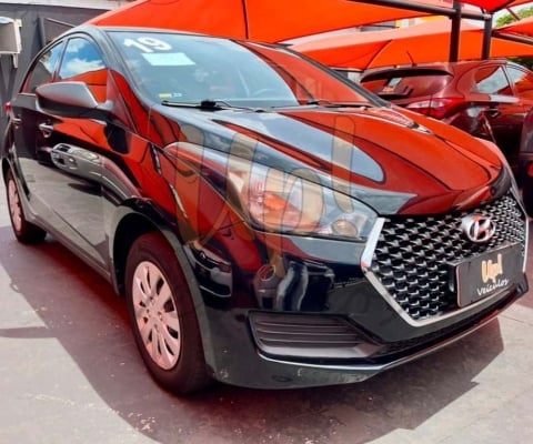 Hyundai HB20 UNIQUE 1.0 FLEX 12V MEC. - Preta - 2018/2019