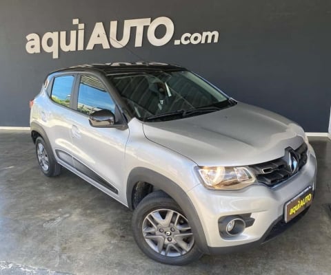 Renault Kwid Intense 1.0 Flex 12V 2020 Única Dona!   - Prata - 2019/2020