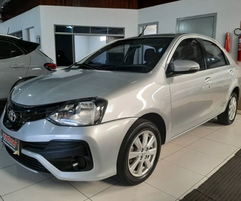 TOYOTA ETIOS 1.5 XPLUS SEDAN AUTOMÁTICO FLEX ANO 2019 COMPLETO 