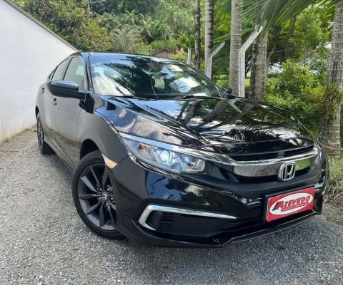 Honda Civic LX CVT - Preta - 2019/2020