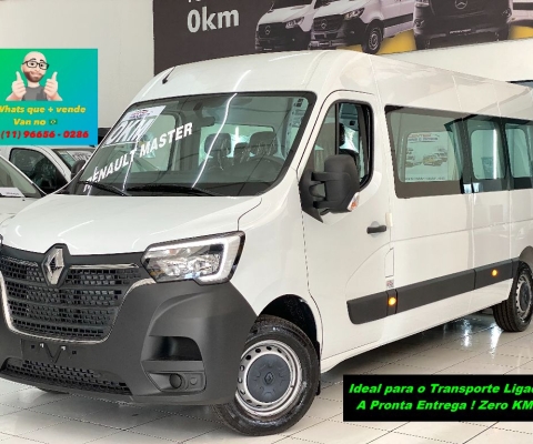 Renault - Master 2.3 Vitrê L3H2 Completa com Ar traseiro!!! Ideal para o Transporte Escolar Ligado!!