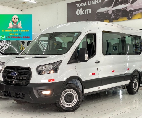 Ford Transit L3H2 410L Minibus Passageiro 15lugares Zero KM Ano 2023/2024 Pronta Entrega!!