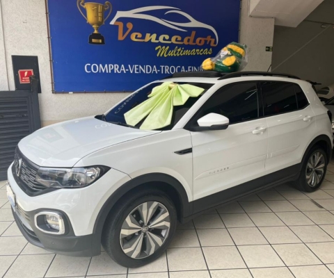 VW TCROSS 200 TSI COMF 2020 TETO SOLAR PANORÂMICO COMPLETO VEICULO SUPER NOVO  ACEITAMOS CARRO NA TR