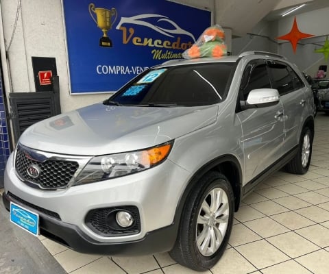 KIA SORENTO EX2  2012 AUTOMATICO BANCOS DE COURO KM BAIXO ACEITO CARRO NA TROCA  