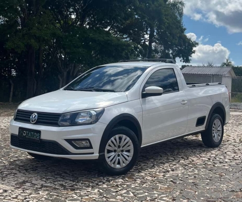 Volkswagen Saveiro Robust 1.6 Total Flex 8V  - Branca - 2019/2020