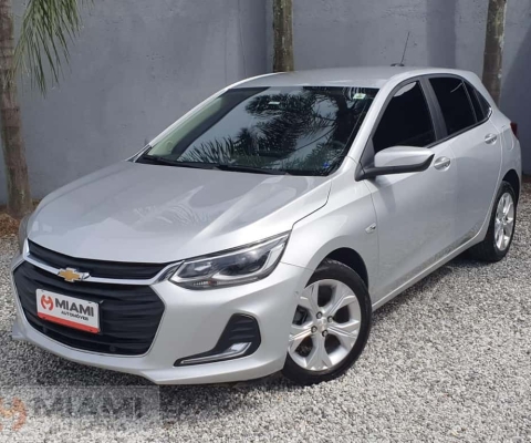 Chevrolet Onix Premier 1.0 Turbo - Prata - 2019/2020