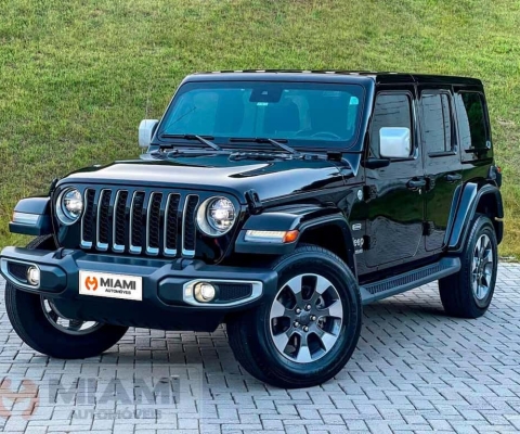 Jeep Wrangler Sahara Unlimited 2.0 - Preta - 2022/2022