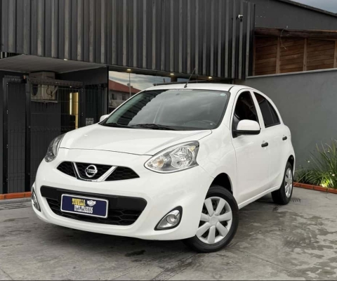 Nissan March S 1.0 12V Flex 5p - Branca - 2018/2018