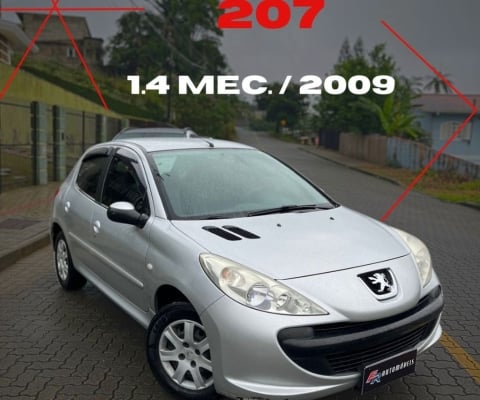 Peugeot 207 Modelo XR Ano 2009 Motor 1.4 160 mil km Veículo Completo!!