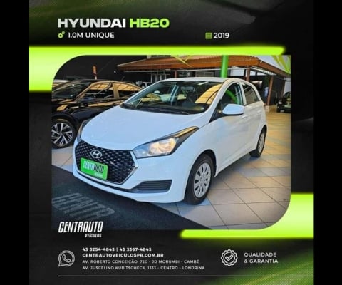 HYUNDAI HB20 1.0M UNIQUE 2019