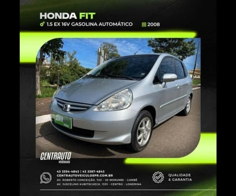 HONDA FIT 1.5 EX 16V GASOLINA 4P AUTOMATICO 2008