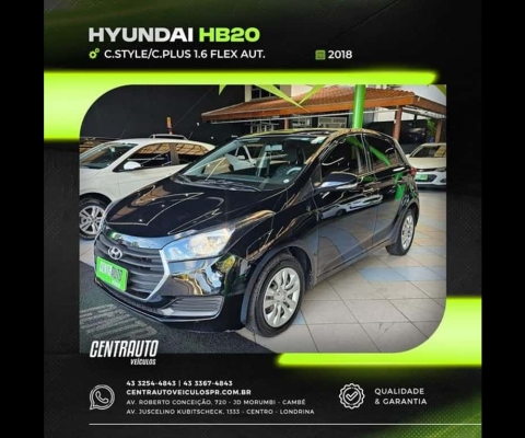 HYUNDAI HB20 C.STYLE/C.PLUS 1.6 FLEX 16V AUT 2018