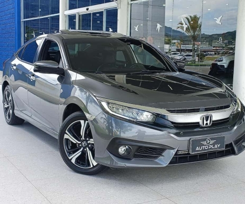 Honda Civic Sedan TOURING 1.5 Turbo 16V Aut.4p  - Cinza - 2017/2017