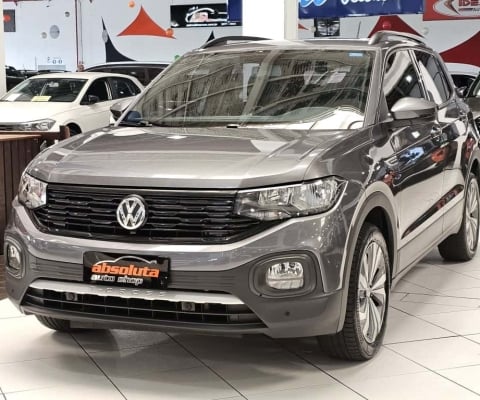 VOLKSWAGEN T-CROSS COMFORTLINE 1.0 200 TSI FLEX AUTOMÁTICO - 2020 - CINZA