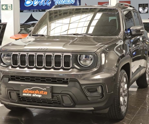 JEEP RENEGADE LONGITUDE 1.3 TURBO T270 FLEX AUTOMÁTICO - 2025 - CINZA