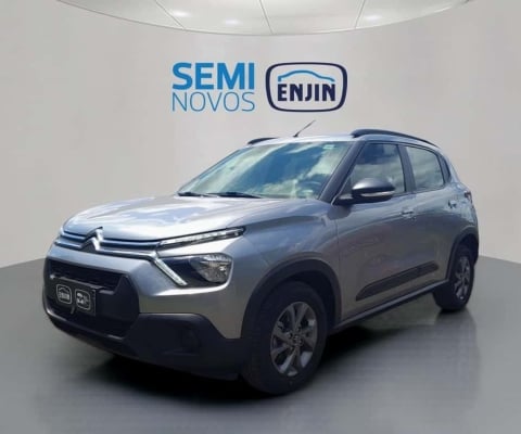 Citroën C3 Feel 1.0 - Cinza - 2023/2024