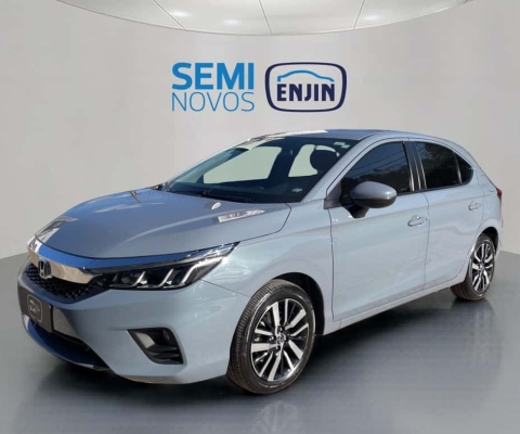 Honda City Hatchback EXL 1.5 Flex 16V Aut.  - Cinza - 2022/2023