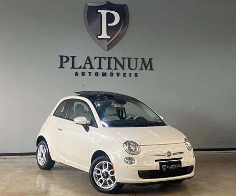 Fiat 500 Cult 1.4 Flex 8V EVO Dualogic  - Branca - 2013/2014