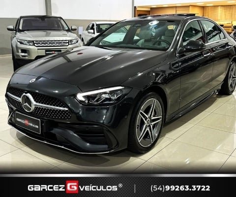 MERCEDES C200 AMG LINE 1.5 TURBO HYBRID IPVA 25 PAGO 9 MIL KM