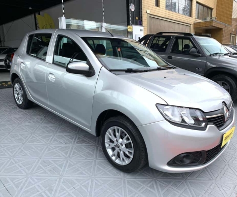 Renault Sandero Expression Flex 1.0 12V 5p  - Prata - 2019/2020