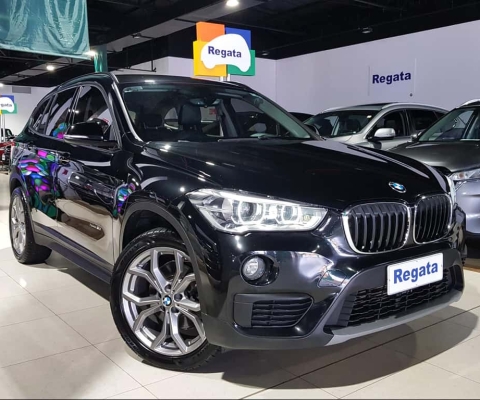 BMW X1 S20I ACTIVEFLEX - Preta - 2017/2017