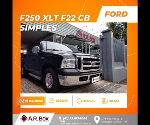 FORD F250 XLT F22 2009 CABINE SIMPLES