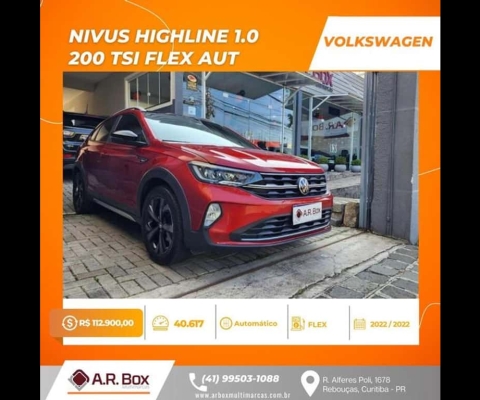 VOLKSWAGEN NIVUS HIGHLINE 1.0 200 TSI FLEX AUT. 2022  VERMELHO