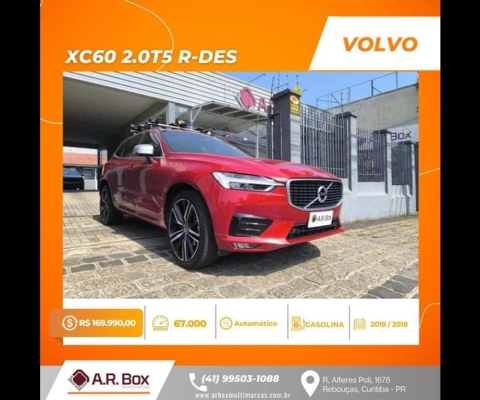 VOLVO XC60 2.0T5 R-DES 2018 VERMELHO