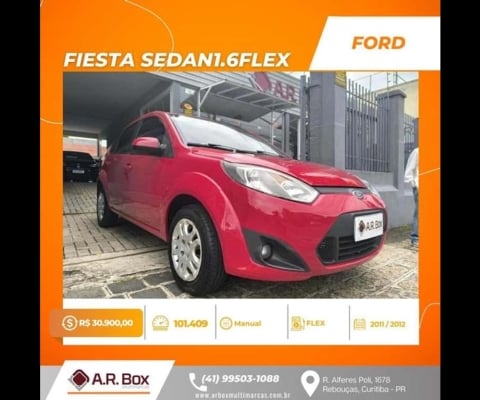 FORD FIESTA SEDAN1.6FLEX 2012 VERMELHO