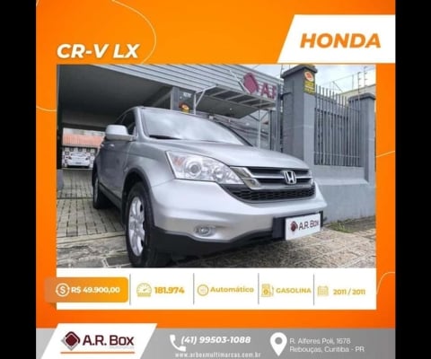 HONDA CR-V LX 2011 AUT PRATA COMPLETO