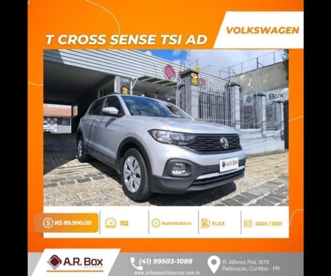 VOLKSWAGEN T CROSS SENSE TSI AD 2021 PRATA