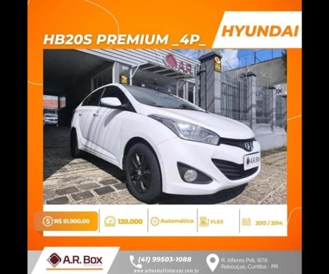 HYUNDAI HB20S PREMIUM 4P 2014 BRANCO